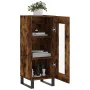 Aparador madera de ingeniería roble ahumado 34,5x34x90 cm de , Aparadores - Ref: Foro24-828825, Precio: 62,71 €, Descuento: %