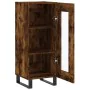Aparador madera de ingeniería roble ahumado 34,5x34x90 cm de , Aparadores - Ref: Foro24-828825, Precio: 62,71 €, Descuento: %