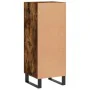 Aparador madera de ingeniería roble ahumado 34,5x34x90 cm de , Aparadores - Ref: Foro24-828825, Precio: 62,71 €, Descuento: %
