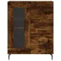 Aparador de madera de ingeniería roble ahumado 69,5x34x90 cm de , Aparadores - Ref: Foro24-828065, Precio: 100,61 €, Descuent...