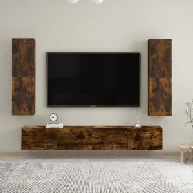 Muebles TV de pared 2 uds color roble ahumado 30,5x30x110 cm von , TV-Möbel - Ref: Foro24-826677, Preis: 81,93 €, Rabatt: %