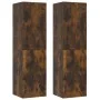 Muebles TV de pared 2 uds color roble ahumado 30,5x30x110 cm de , Muebles TV - Ref: Foro24-826677, Precio: 81,93 €, Descuento: %