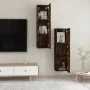 Muebles TV de pared 2 uds color roble ahumado 30,5x30x110 cm de , Muebles TV - Ref: Foro24-826677, Precio: 81,93 €, Descuento: %