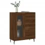 Aparador de madera de ingeniería marrón roble 69,5x34x90 cm by , Sideboards - Ref: Foro24-828067, Price: 101,41 €, Discount: %