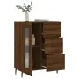 Aparador de madera de ingeniería marrón roble 69,5x34x90 cm by , Sideboards - Ref: Foro24-828067, Price: 101,41 €, Discount: %