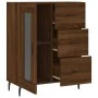 Aparador de madera de ingeniería marrón roble 69,5x34x90 cm by , Sideboards - Ref: Foro24-828067, Price: 101,41 €, Discount: %