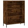 Estantería madera de ingeniería roble ahumado 69,5x32,5x90 cm de , Aparadores - Ref: Foro24-828377, Precio: 59,68 €, Descuent...