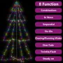 Árbol de Navidad 300 luces LED interior y exterior 120x220 cm de , Arboles de navidad - Ref: Foro24-328590, Precio: 69,66 €, ...