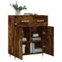 Aparador de madera de ingeniería roble ahumado 69,5x34x90 cm de , Aparadores - Ref: Foro24-827961, Precio: 82,87 €, Descuento: %