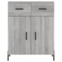 Aparador de madera de ingeniería gris Sonoma 69,5x34x90 cm de , Aparadores - Ref: Foro24-827994, Precio: 102,04 €, Descuento: %