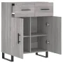 Aparador de madera de ingeniería gris Sonoma 69,5x34x90 cm de , Aparadores - Ref: Foro24-828010, Precio: 119,73 €, Descuento: %