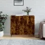 Aparador de madera de ingeniería roble ahumado 90x34x80 cm de , Aparadores - Ref: Foro24-828129, Precio: 89,92 €, Descuento: %