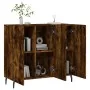Aparador de madera de ingeniería roble ahumado 90x34x80 cm de , Aparadores - Ref: Foro24-828129, Precio: 89,92 €, Descuento: %
