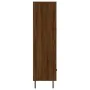 Aparador alto madera de ingeniería roble marrón 69,5x31x115 cm de , Aparadores - Ref: Foro24-828323, Precio: 96,84 €, Descuen...