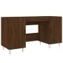 Escritorio madera de ingeniería roble marrón 140x50x75 cm by , Desks - Ref: Foro24-829547, Price: 120,70 €, Discount: %