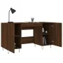 Escritorio madera de ingeniería roble marrón 140x50x75 cm by , Desks - Ref: Foro24-829547, Price: 120,70 €, Discount: %