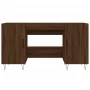 Escritorio madera de ingeniería roble marrón 140x50x75 cm by , Desks - Ref: Foro24-829547, Price: 120,70 €, Discount: %