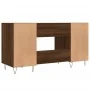 Escritorio madera de ingeniería roble marrón 140x50x75 cm by , Desks - Ref: Foro24-829547, Price: 120,70 €, Discount: %