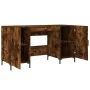 Escritorio madera de ingeniería roble ahumado 140x50x75 cm by , Desks - Ref: Foro24-829553, Price: 117,04 €, Discount: %