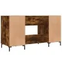 Escritorio madera de ingeniería roble ahumado 140x50x75 cm by , Desks - Ref: Foro24-829553, Price: 117,04 €, Discount: %