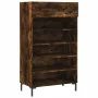 Zapatero madera de ingeniería roble ahumado 60x35x105 cm de , Armarios y almacenamiento - Ref: Foro24-829617, Precio: 76,74 €...