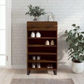 Zapatero madera de ingeniería roble marrón 60x35x105 cm by , Closets and storage - Ref: Foro24-829643, Price: 81,83 €, Discou...