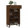Zapatero madera de ingeniería roble marrón 60x35x105 cm by , Closets and storage - Ref: Foro24-829643, Price: 81,83 €, Discou...
