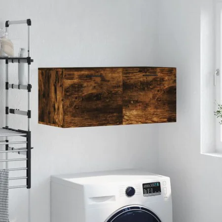 Armario de pared madera ingeniería roble ahumado 80x36,5x35 cm von , Schließfächer und Lagerschränke - Ref: Foro24-830097, Pr...