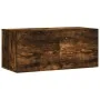 Armario de pared madera ingeniería roble ahumado 80x36,5x35 cm von , Schließfächer und Lagerschränke - Ref: Foro24-830097, Pr...