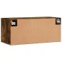 Armario de pared madera ingeniería roble ahumado 80x36,5x35 cm von , Schließfächer und Lagerschränke - Ref: Foro24-830097, Pr...