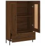 Aparador alto madera de ingeniería roble marrón 69,5x31x115 cm by , Sideboards - Ref: Foro24-830339, Price: 70,71 €, Discount: %