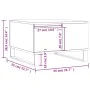 Mesa de centro madera contrachapada gris Sonoma 55x55x36,5 cm de , Mesas de centro - Ref: Foro24-830770, Precio: 62,27 €, Des...
