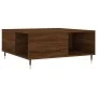 Mesa de centro madera contrachapada roble marrón 80x80x36,5 cm by , Coffee table - Ref: Foro24-830779, Price: 73,24 €, Discou...