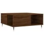 Mesa de centro madera contrachapada roble marrón 80x80x36,5 cm by , Coffee table - Ref: Foro24-830779, Price: 73,24 €, Discou...