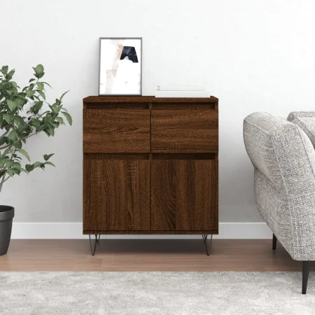 Aparador madera contrachapada marrón roble 60x35x70 cm by , Sideboards - Ref: Foro24-831123, Price: 68,27 €, Discount: %