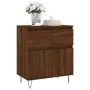Aparador madera contrachapada marrón roble 60x35x70 cm by , Sideboards - Ref: Foro24-831123, Price: 68,27 €, Discount: %