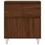 Aparador madera contrachapada marrón roble 60x35x70 cm by , Sideboards - Ref: Foro24-831123, Price: 68,27 €, Discount: %