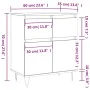 Aparador madera contrachapada marrón roble 60x35x70 cm by , Sideboards - Ref: Foro24-831123, Price: 68,27 €, Discount: %