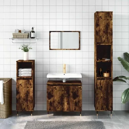 Armario de baño madera de ingeniería roble ahumado 58x33x60 cm von , Badezimmermöbel - Ref: Foro24-831577, Preis: 56,70 €, Ra...