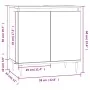 Armario de baño madera de ingeniería roble ahumado 58x33x60 cm von , Badezimmermöbel - Ref: Foro24-831577, Preis: 56,70 €, Ra...