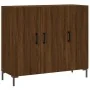Aparador de madera de ingeniería marrón roble 90x34x80 cm de , Aparadores - Ref: Foro24-828115, Precio: 84,05 €, Descuento: %
