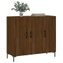 Aparador de madera de ingeniería marrón roble 90x34x80 cm de , Aparadores - Ref: Foro24-828115, Precio: 84,05 €, Descuento: %