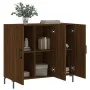 Aparador de madera de ingeniería marrón roble 90x34x80 cm de , Aparadores - Ref: Foro24-828115, Precio: 84,05 €, Descuento: %