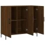 Aparador de madera de ingeniería marrón roble 90x34x80 cm de , Aparadores - Ref: Foro24-828115, Precio: 84,05 €, Descuento: %