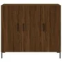 Aparador de madera de ingeniería marrón roble 90x34x80 cm de , Aparadores - Ref: Foro24-828115, Precio: 84,05 €, Descuento: %