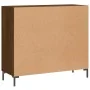 Aparador de madera de ingeniería marrón roble 90x34x80 cm de , Aparadores - Ref: Foro24-828115, Precio: 84,05 €, Descuento: %