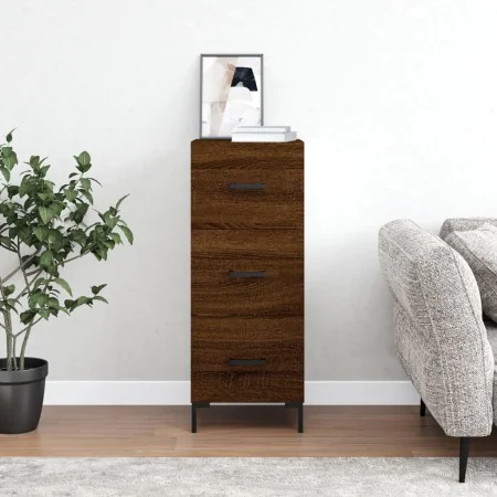 Aparador madera de ingeniería marrón roble 34,5x34x90 cm von , Sideboards - Ref: Foro24-828611, Preis: 74,39 €, Rabatt: %