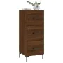 Aparador madera de ingeniería marrón roble 34,5x34x90 cm von , Sideboards - Ref: Foro24-828611, Preis: 74,39 €, Rabatt: %