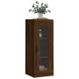 Armario de pared marrón roble 34,5x34x90 cm de , Aparadores - Ref: Foro24-828915, Precio: 52,59 €, Descuento: %