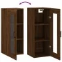Armario de pared marrón roble 34,5x34x90 cm de , Aparadores - Ref: Foro24-828915, Precio: 52,59 €, Descuento: %
